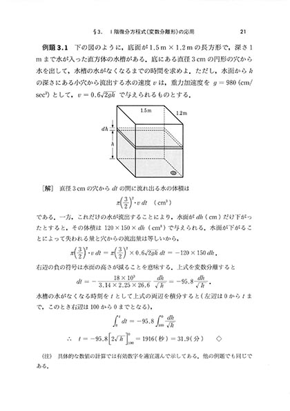 『常微分方程式』 内容見本