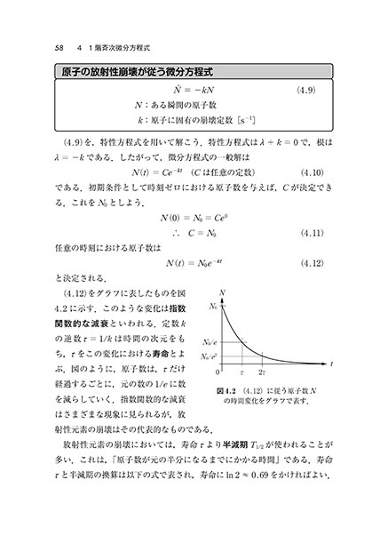『微分方程式と数理モデル』 内容見本