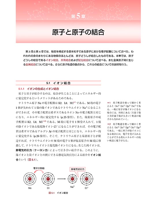 『理工系のための 化学入門』 内容見本