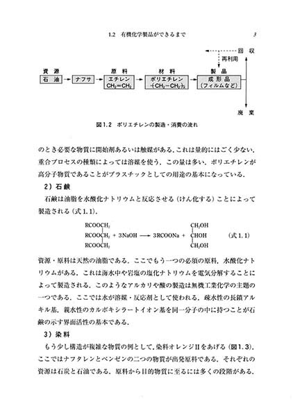 『有機工業化学』 内容見本