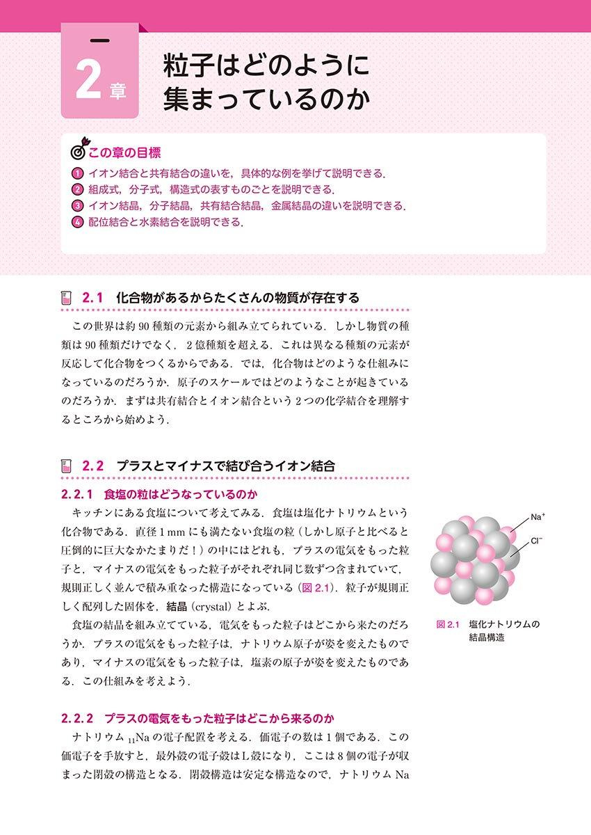 『医療・看護系のための やさしく学べる化学』 内容見本