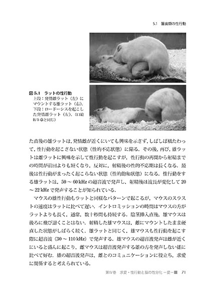 『求愛・性行動と脳の性分化』 内容見本