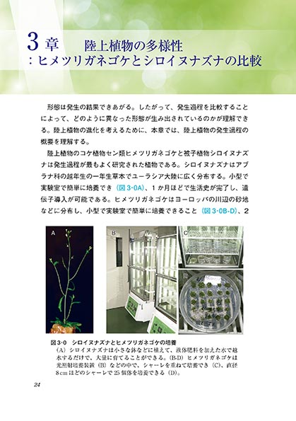 『陸上植物の形態と進化』 内容見本